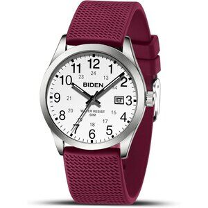 silver White Purple Watches for Men Women Military Time Glowing Easy to Read